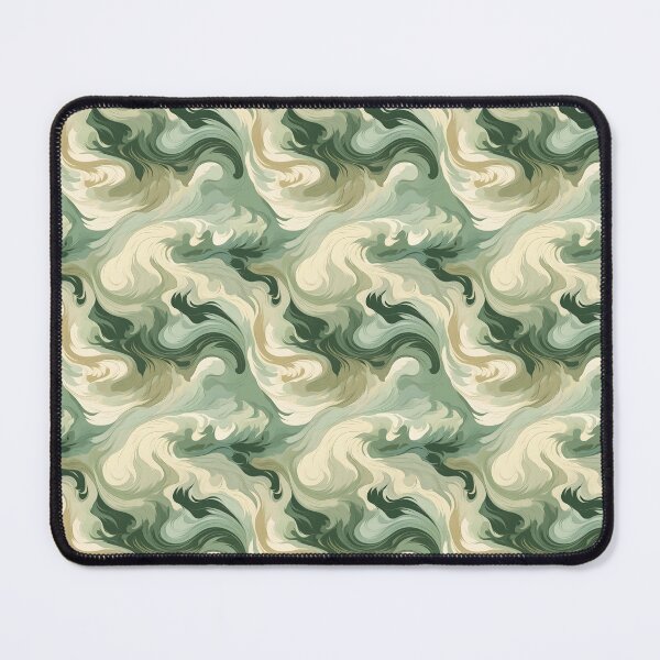 Item preview, Whirlpool Pattern #3 Light Green Earthy Tones designed and sold by ARTficiallyAnon.