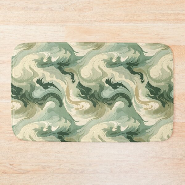 Item preview, Whirlpool Pattern #3 Light Green Earthy Tones designed and sold by ARTficiallyAnon.