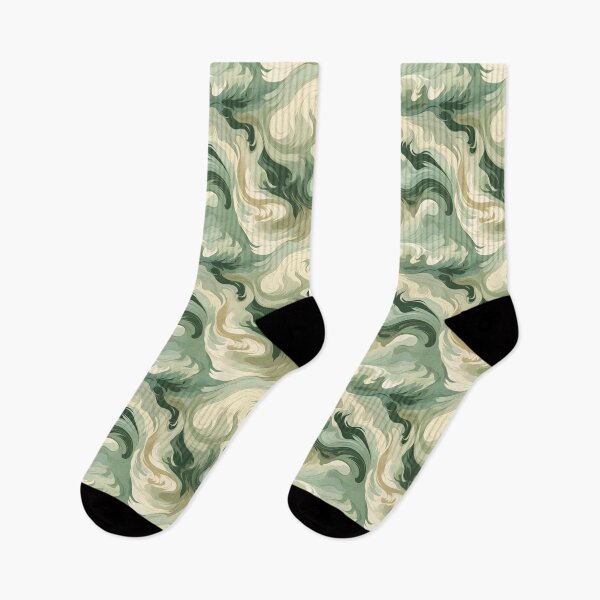Item preview, Whirlpool Pattern #3 Light Green Earthy Tones designed and sold by ARTficiallyAnon.