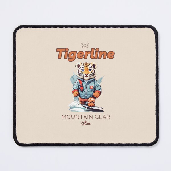 Item preview, Cool tiger cub on skiies in the mountains logo for kids designed and sold by CedricNorbinho.