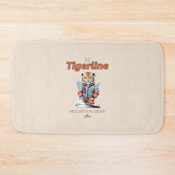 Item preview, Cool tiger cub on skiies in the mountains logo for kids designed and sold by CedricNorbinho.