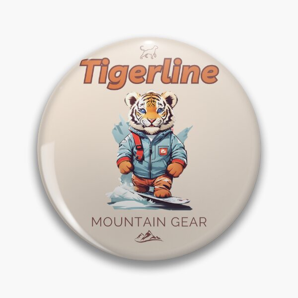 Item preview, Cool tiger cub on skiies in the mountains logo for kids designed and sold by CedricNorbinho.