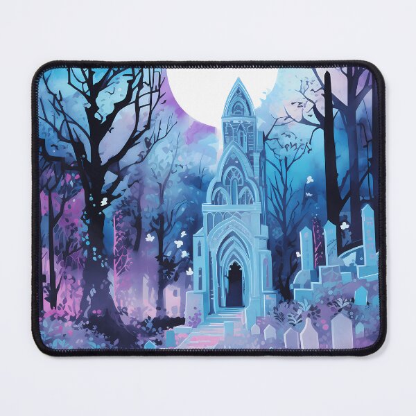 Item preview, Halloween Watercolor Graveyard designed and sold by RaineDDesigns.