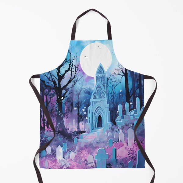 Item preview, Halloween Watercolor Graveyard designed and sold by RaineDDesigns.
