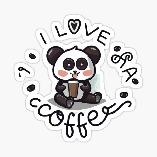 Artikel-Vorschau von Panda Love for Coffee-Kollektion 2, designt und verkauft von luizartemove.