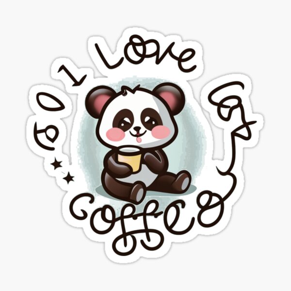 Artikel-Vorschau von Panda Love for Coffee-Kollektion 4, designt und verkauft von luizartemove.