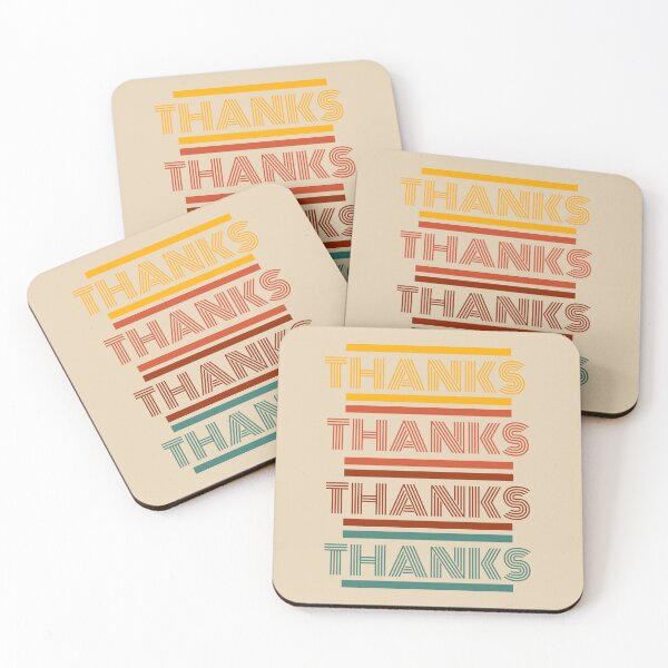 Item preview, Retro Thanks Gratitude Thanksgiving Quote designed and sold by PuralunaCreations.
