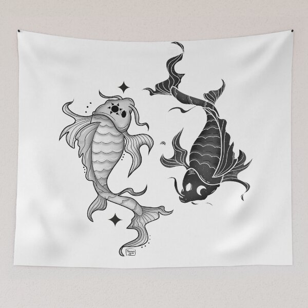 Item preview, Sun and Moon Koi Fish designed and sold by Sonoyin.