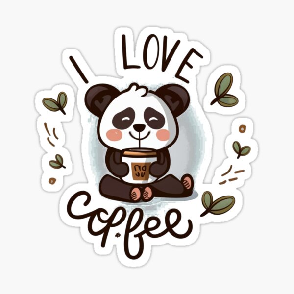 Artikel-Vorschau von Panda Love for Coffee-Kollektion 5, designt und verkauft von luizartemove.