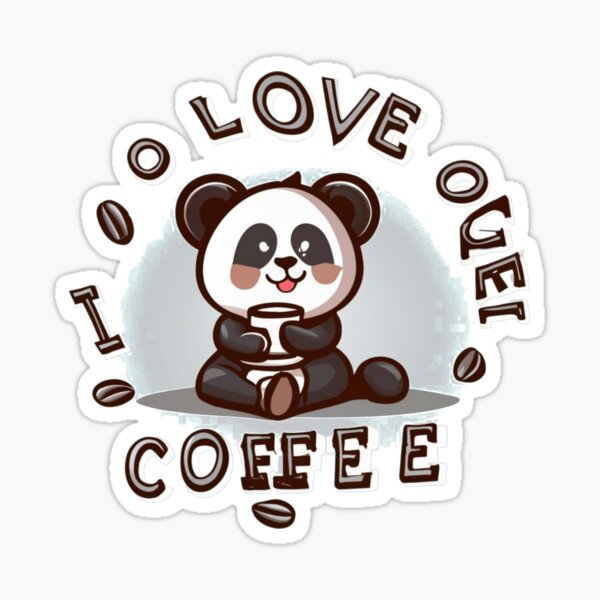 Artikel-Vorschau von Panda Love for Coffee-Kollektion 6, designt und verkauft von luizartemove.