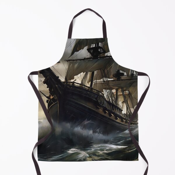 Item preview, A pirate ship sailing across the rough sea designed and sold by Good Candy.
