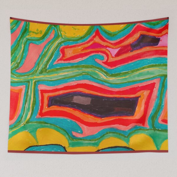 Item preview, Textas Abstract Colourful Artwork designed and sold by PodmenikArt.