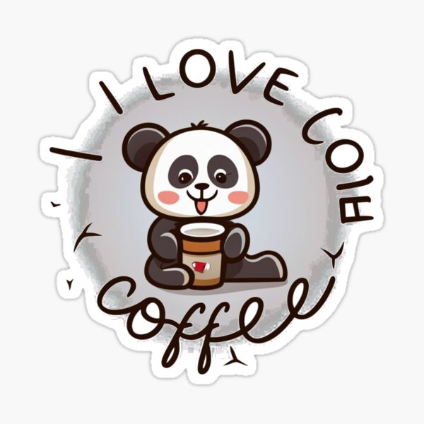 Artikel-Vorschau von Panda Love for Coffee-Kollektion 7, designt und verkauft von luizartemove.