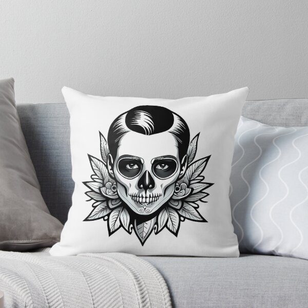 Item preview, Sweet Girl Beautiful Skull tattoo Halloween - T-Shirt designed and sold by PrintyArts.