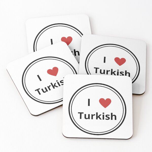 Item preview, Black and white circle of i love turkish designed and sold by language-des.
