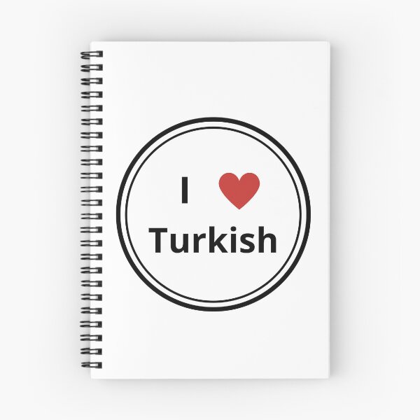 Item preview, Black and white circle of i love turkish designed and sold by language-des.