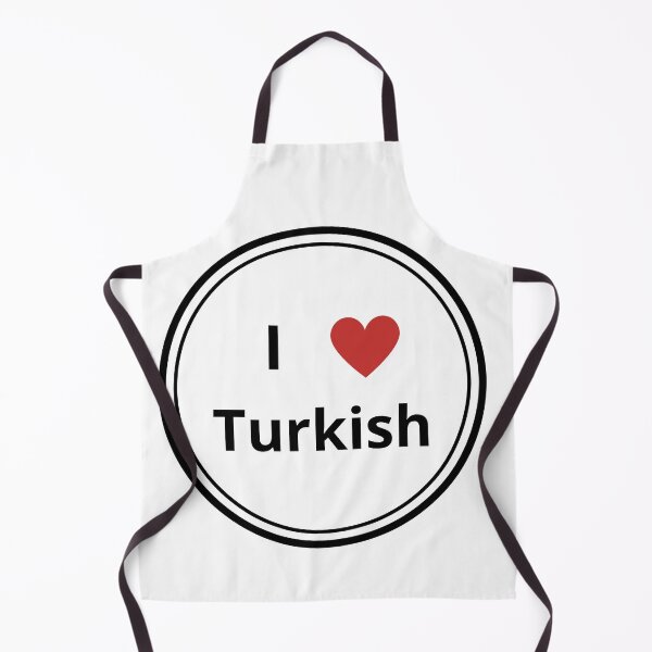 Item preview, Black and white circle of i love turkish designed and sold by language-des.