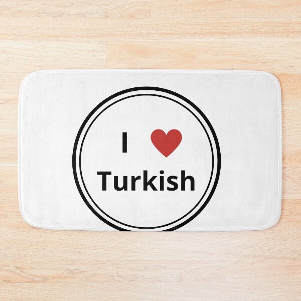 Item preview, Black and white circle of i love turkish designed and sold by language-des.