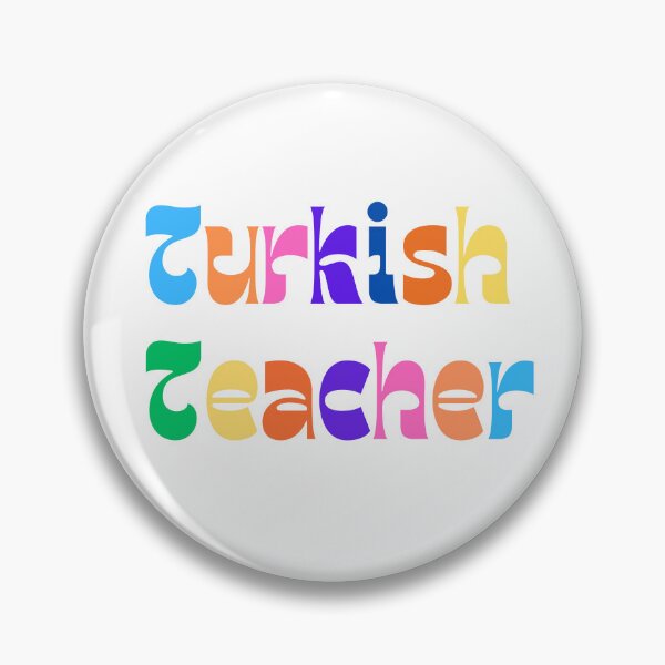 Item preview, Colorful and fun Turkish teacher design designed and sold by language-des.