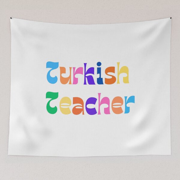 Item preview, Colorful and fun Turkish teacher design designed and sold by language-des.