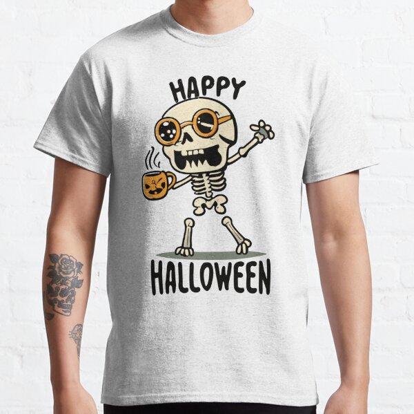 Camisetas: De Esqueleto De Halloween Para Hombre