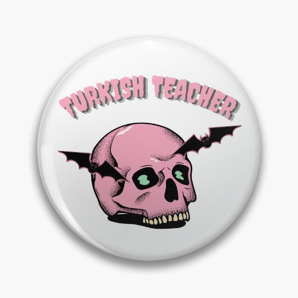 Item preview, Turkish Teacher Halloween Skull designed and sold by language-des.