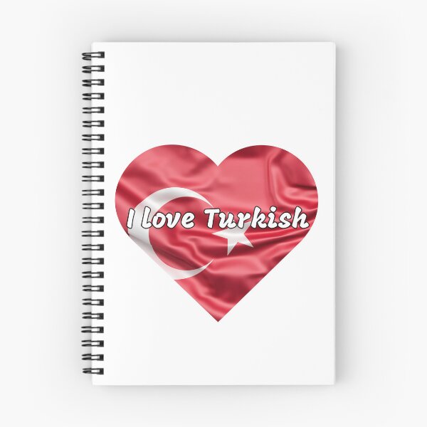 Item preview, I love turkish, heart with turkish flag designed and sold by language-des.