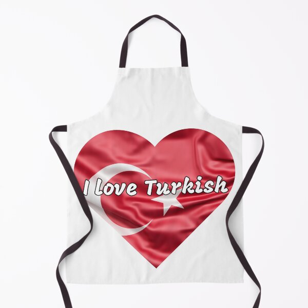Item preview, I love turkish, heart with turkish flag designed and sold by language-des.