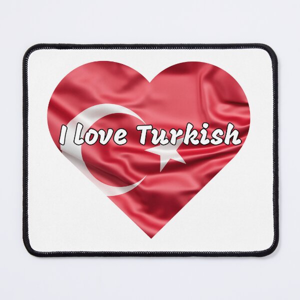 Item preview, I love turkish, heart with turkish flag designed and sold by language-des.