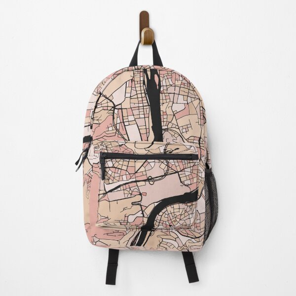 Item preview, Prague Map Pattern in Soft Pink Pastels designed and sold by PatternMaps.