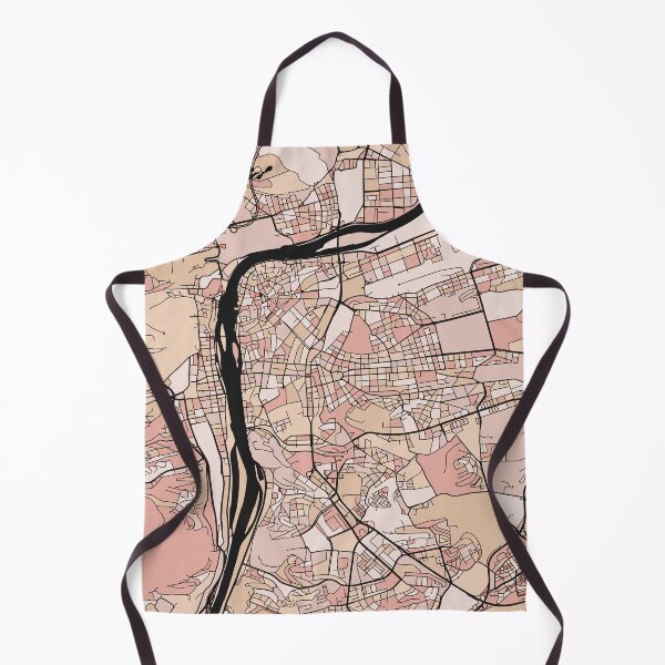 Item preview, Prague Map Pattern in Soft Pink Pastels designed and sold by PatternMaps.