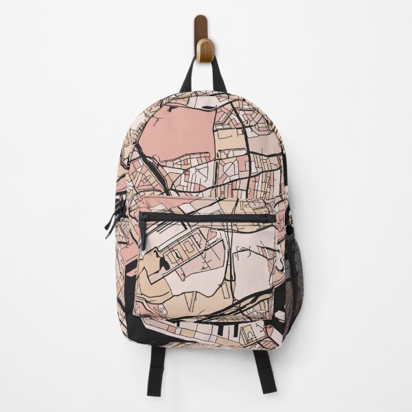 Item preview, Rotterdam Map Pattern in Soft Pink Pastels designed and sold by PatternMaps.