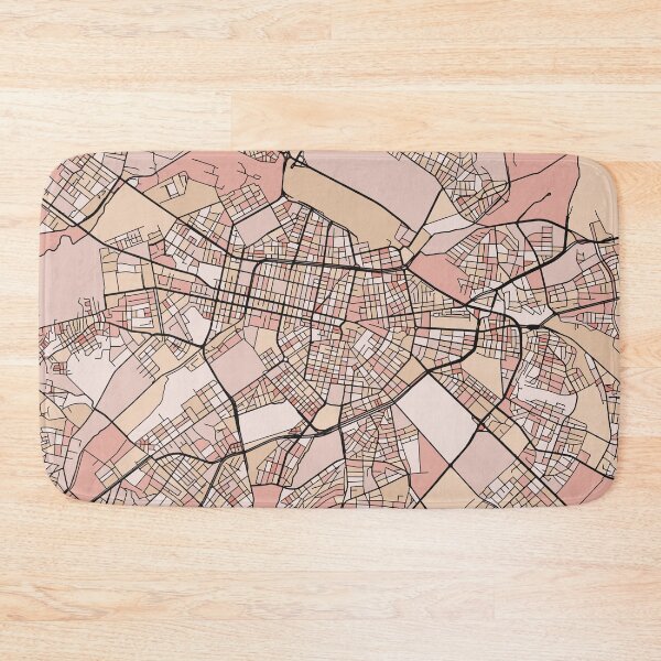 Item preview, Sofia Map Pattern in Soft Pink Pastels designed and sold by PatternMaps.