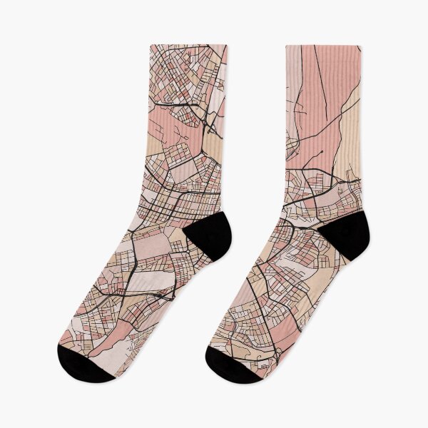 Item preview, Sofia Map Pattern in Soft Pink Pastels designed and sold by PatternMaps.