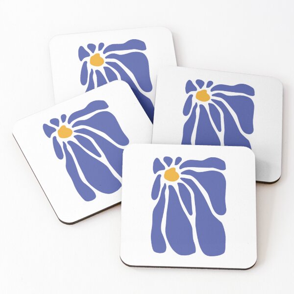 Item preview, Matisse Da blues , flower cut outs, Gallery art, scandivian art designed and sold by shreya ranjan.