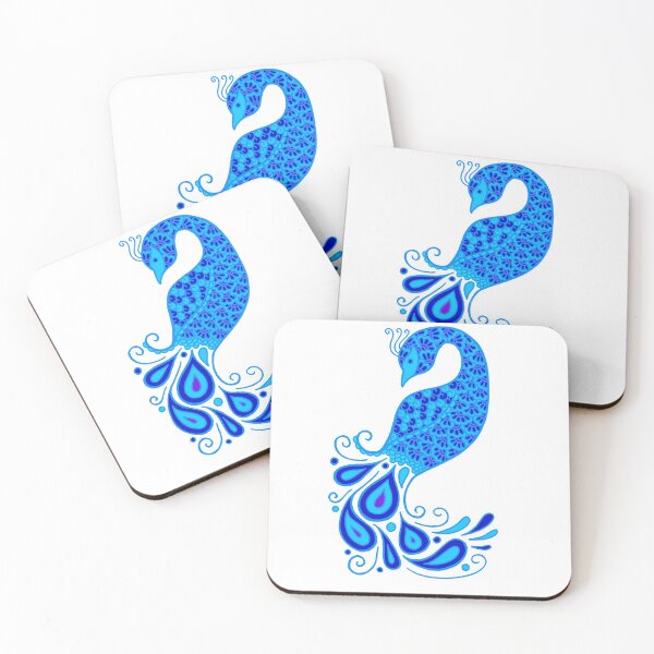Item preview, Pavo real azul designed and sold by Hilary Leslie.