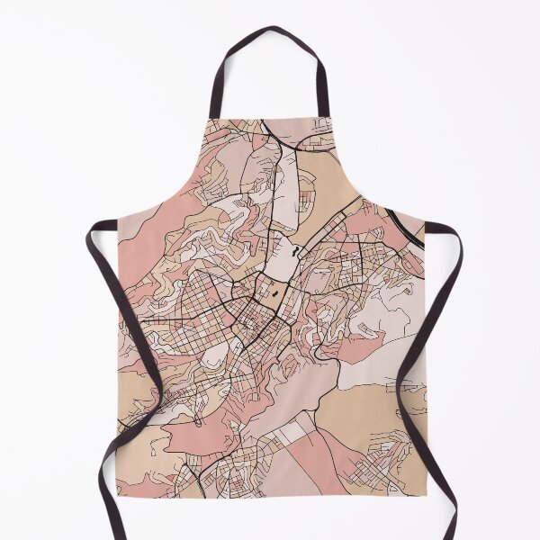 Item preview, Stuttgart Map Pattern in Soft Pink Pastels designed and sold by PatternMaps.