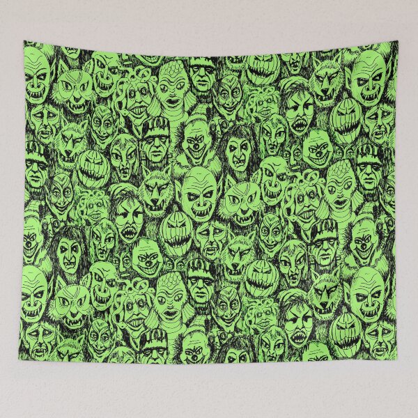 Item preview, Monster Mash- chartreuse designed and sold by Linda Maliuana.