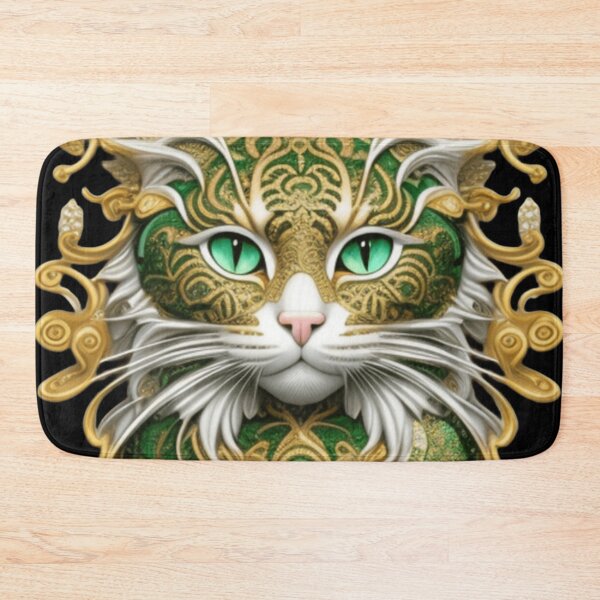 Item preview, Green gold tiger striped cat  designed and sold by Roxburylane.