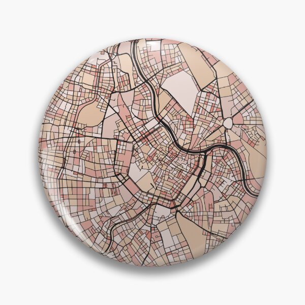 Item preview, Vienna Map Pattern in Soft Pink Pastels designed and sold by PatternMaps.