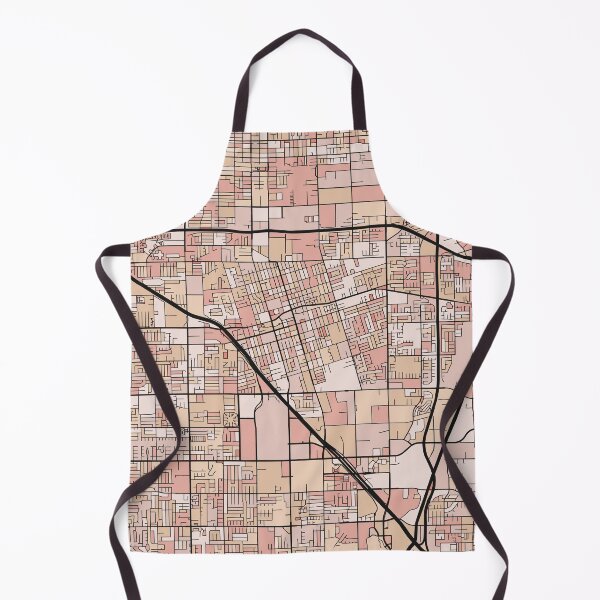 Item preview, Anaheim Map Pattern in Soft Pink Pastels designed and sold by PatternMaps.