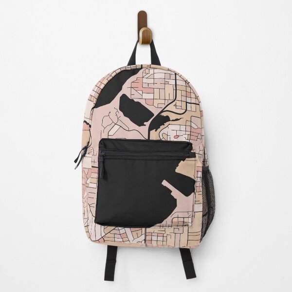 Item preview, Anchorage Map Pattern in Soft Pink Pastels designed and sold by PatternMaps.