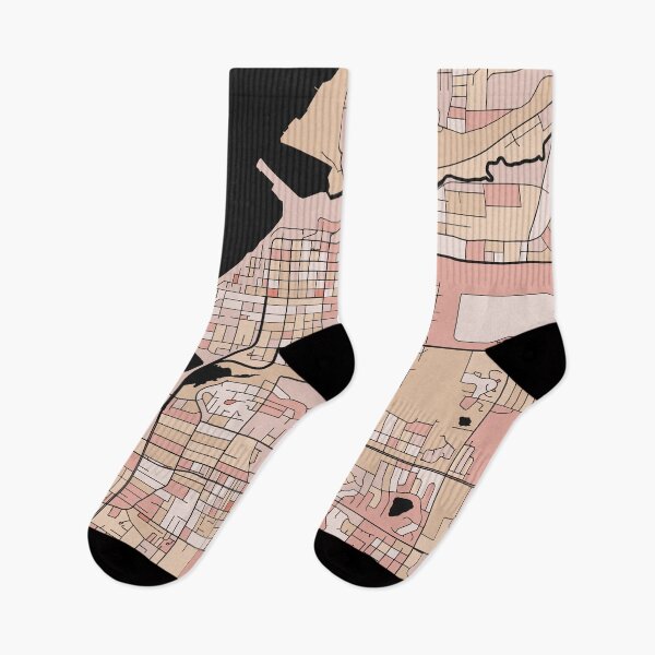 Item preview, Anchorage Map Pattern in Soft Pink Pastels designed and sold by PatternMaps.