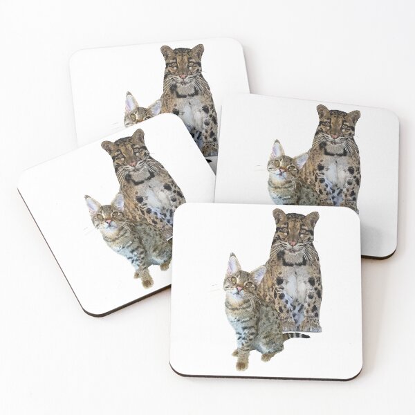 Item preview, Cat and clouded leopard designed and sold by obscurite.