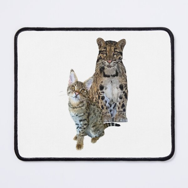 Item preview, Cat and clouded leopard designed and sold by obscurite.