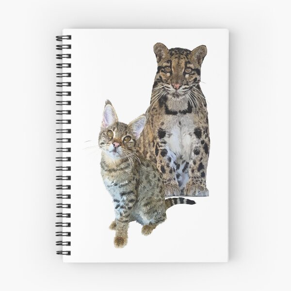 Item preview, Cat and clouded leopard designed and sold by obscurite.
