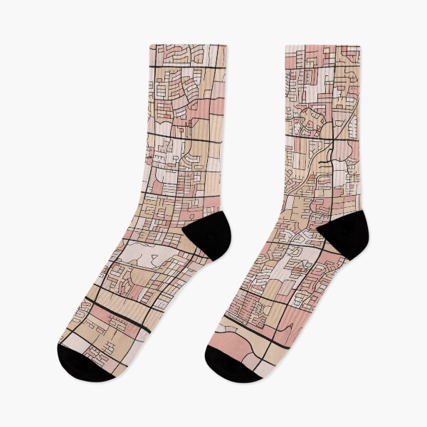 Item preview, Chandler Map Pattern in Soft Pink Pastels designed and sold by PatternMaps.