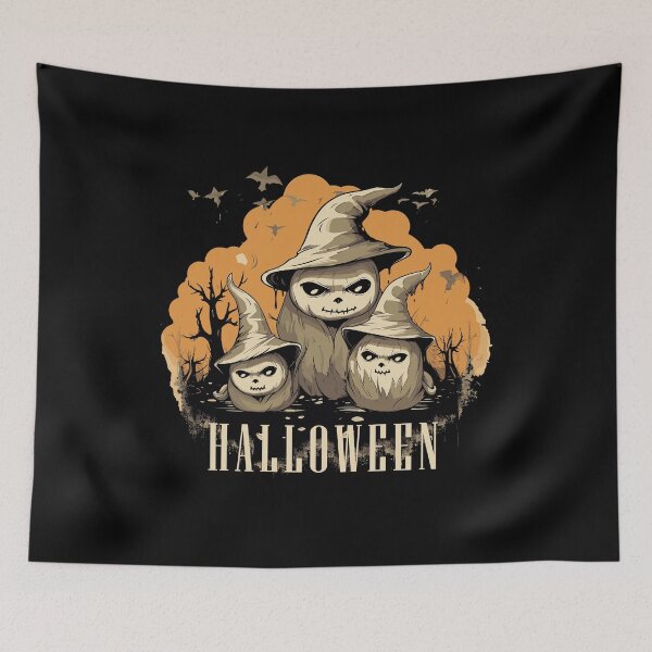 Item preview, Witch-Hat Zombie Ghosts: Halloween Forest designed and sold by BNCH44.