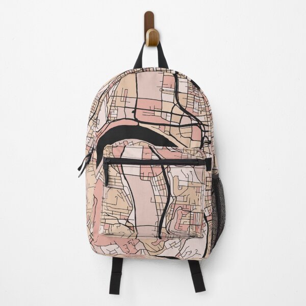 Item preview, Cincinnati Map Pattern in Soft Pink Pastels designed and sold by PatternMaps.