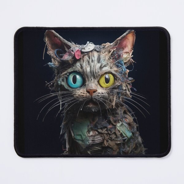 Item preview, A Cute Cat Made out of Garbage designed and sold by CosmicBlesedEye.